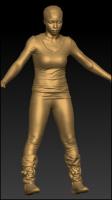 Full body 3D scan of clothed Tonya