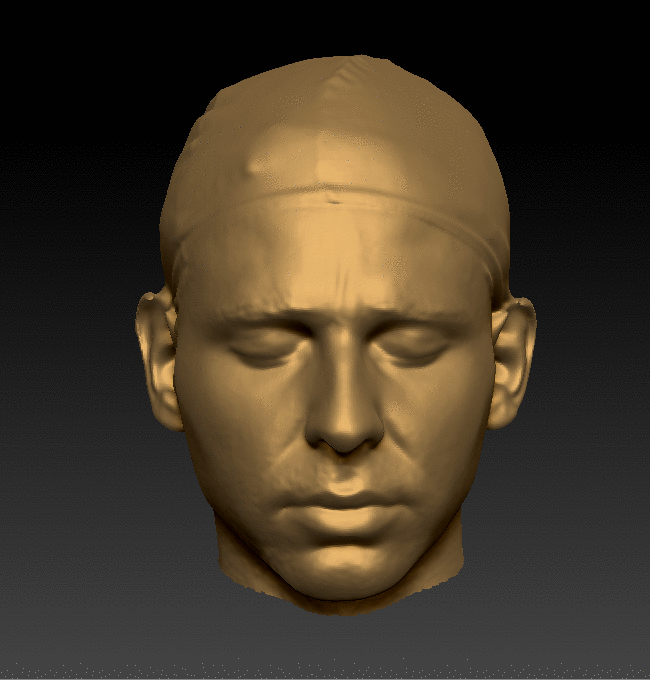 Head Man White Head 3D scan