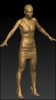 Full body 3D scan of clothed Debbie