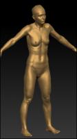 Full body 3D scan of nude Debbie
