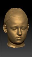Female 3D head scan 0001