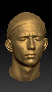 Male 3D head scan # 86
