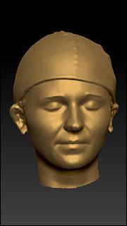 Female 3D head scan # 87