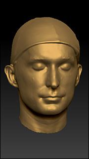 Male 3D head scan # 91