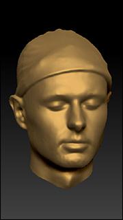 Male 3D head scan # 92