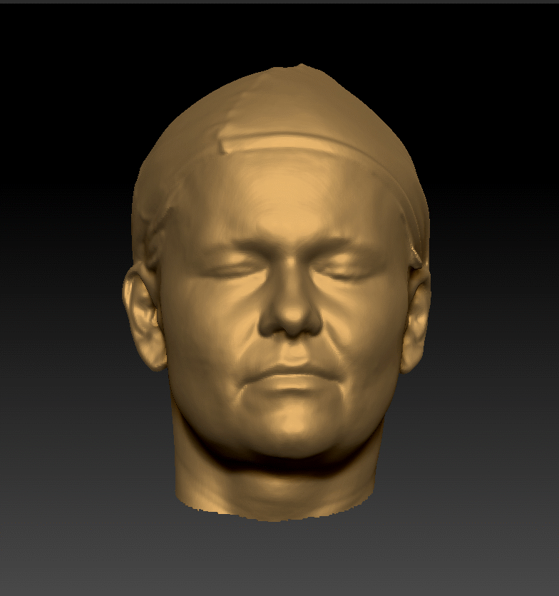 Woman White Head 3D scan