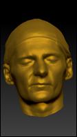 Male 3D head scan # 129
